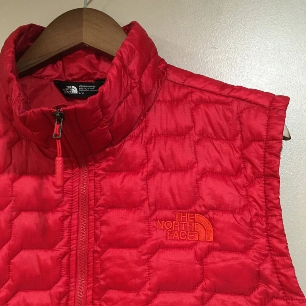 The North Face Thermoball Eco Insulated Puffer Vest Mens L Red Performance Hike